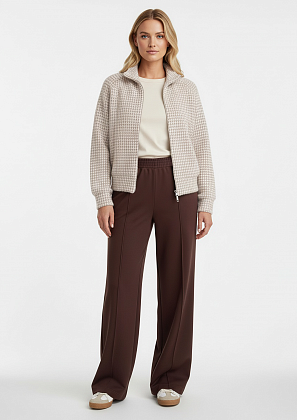 Жакет из ангоры на молнии бежевый Жакет из ангоры на молнии бежевый